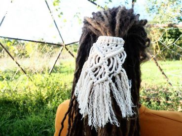 Macrame for hair hair clip, dreads, dread farm, dread cult, copper, copper jewellery, hippie, hippie jewellery, gypsy, gypsy jewellery, goa, goa jewellery, elves, elf jewellery